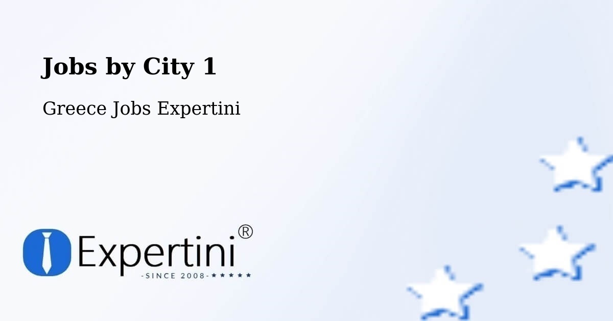 City Jobs in Greece - Expertini